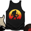 BigFoot Playing Sax Tank Top