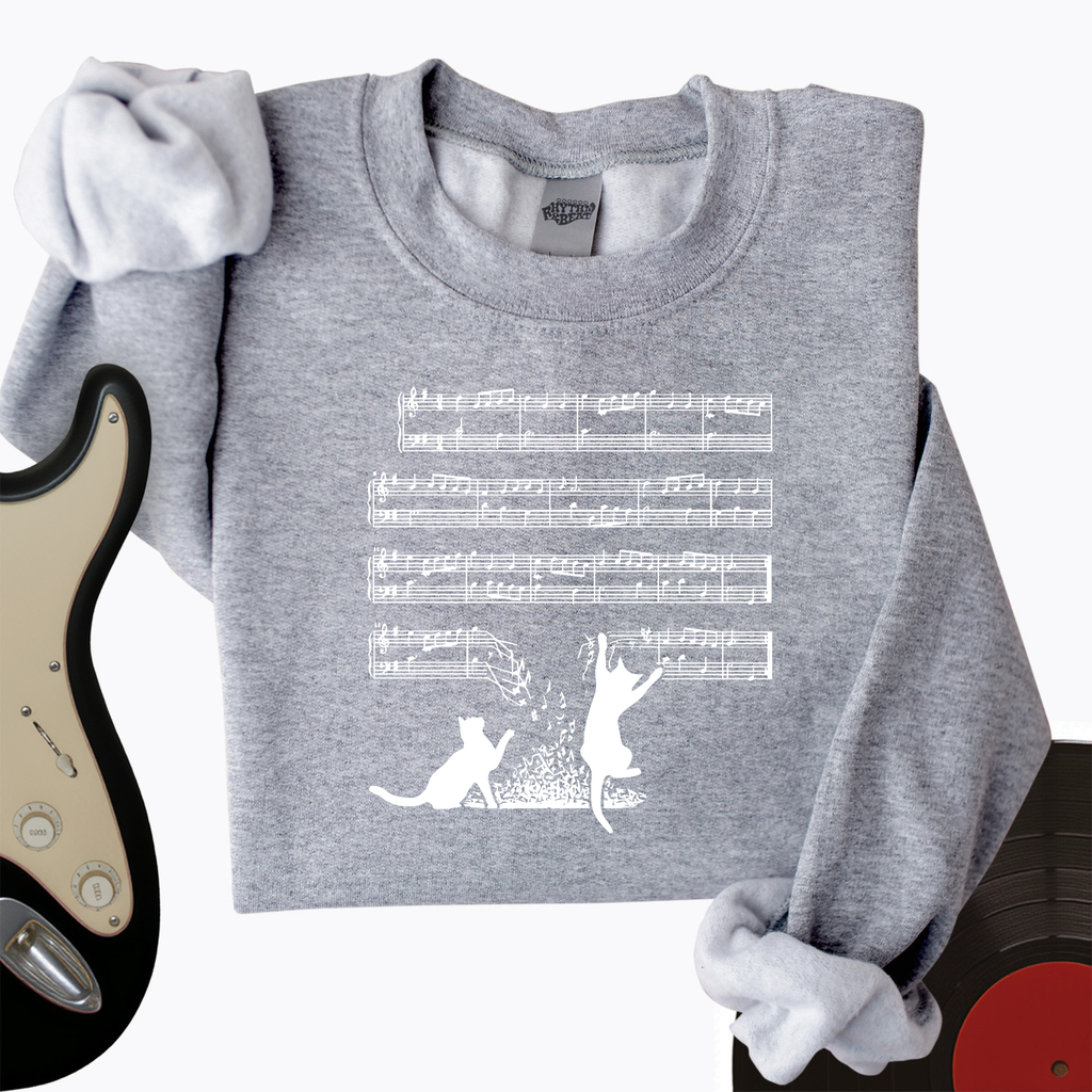 Cat Music Sheet Crewneck product image 2