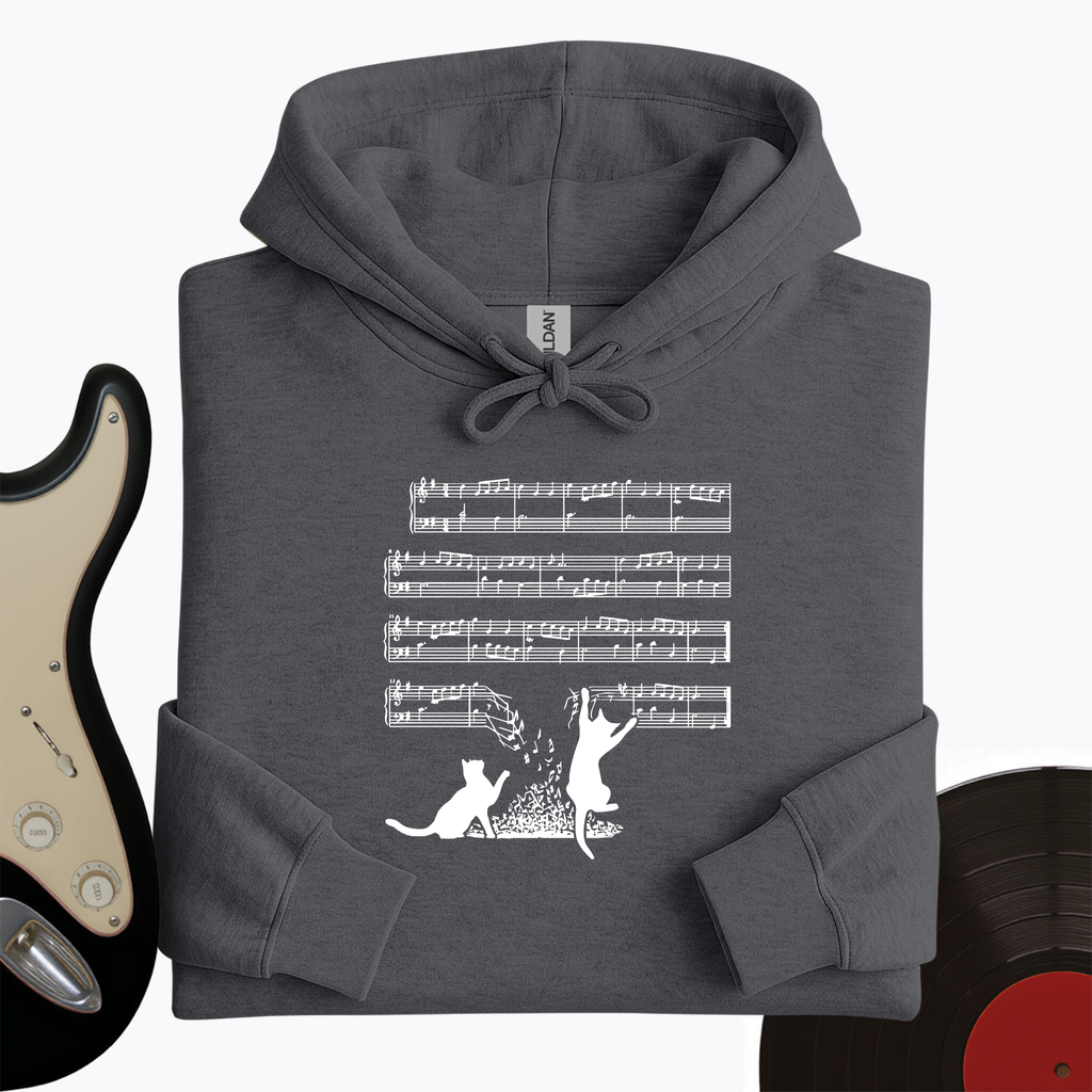 Cat Music Sheet Hoodie product image 2