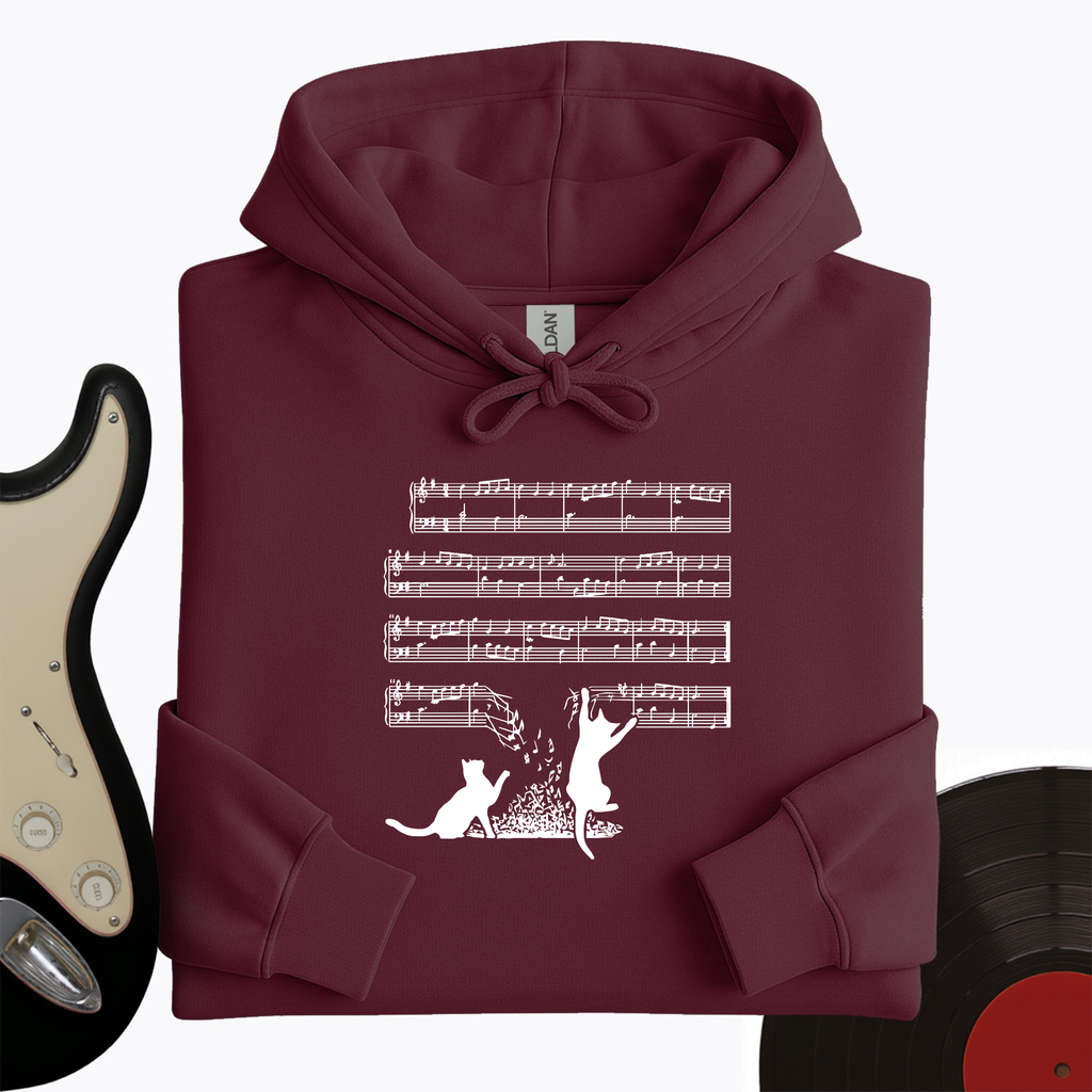 Cat Music Sheet Hoodie product image 3