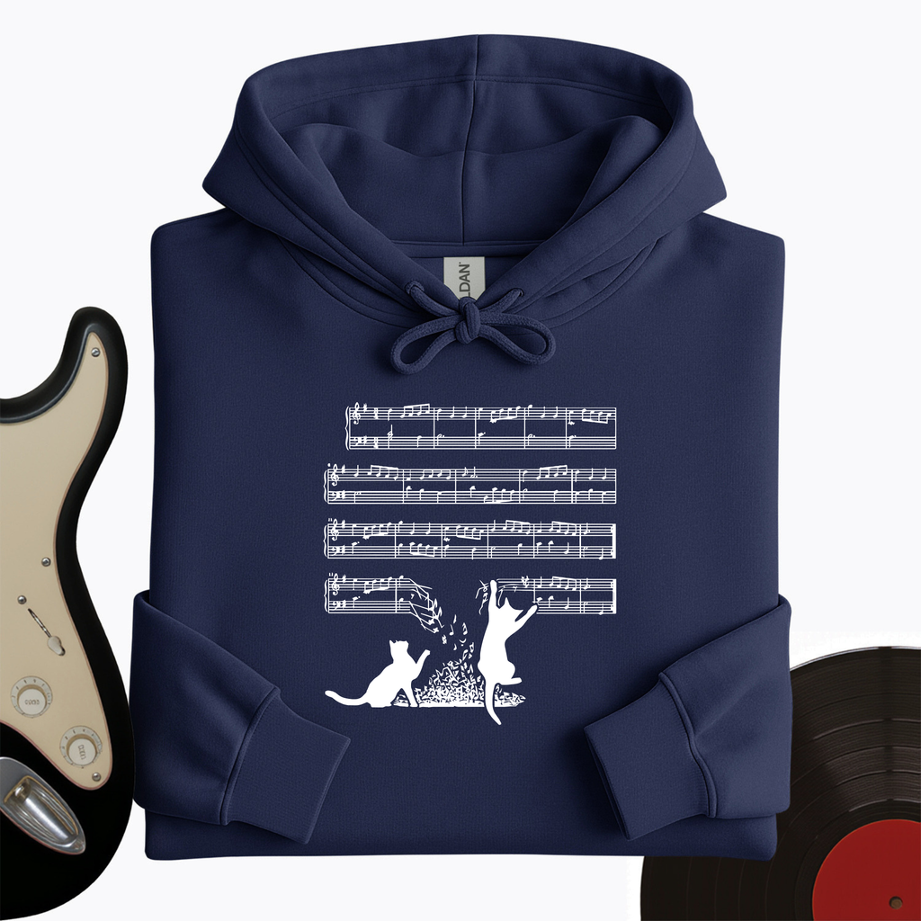 Cat Music Sheet Hoodie product image 1