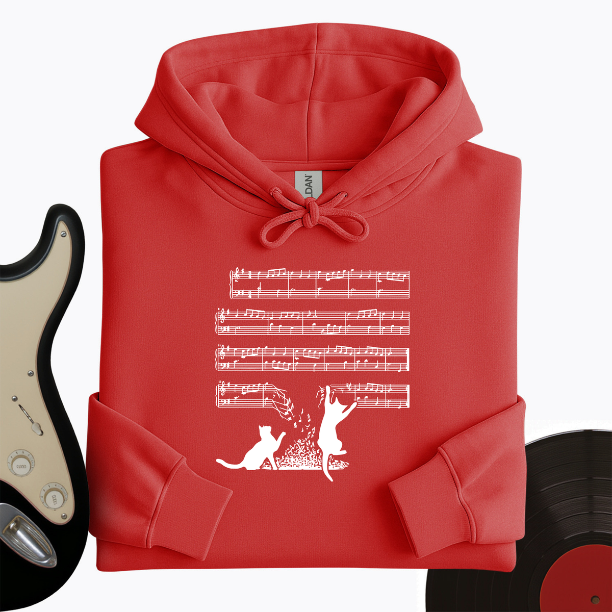 Cat Music Sheet Hoodie product image 6