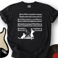 Cat Music Sheet T-Shirt product image 1