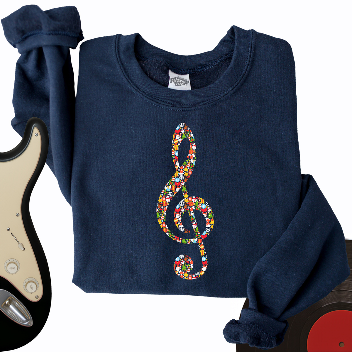 Christmas Treble Clef Crewneck product image 1