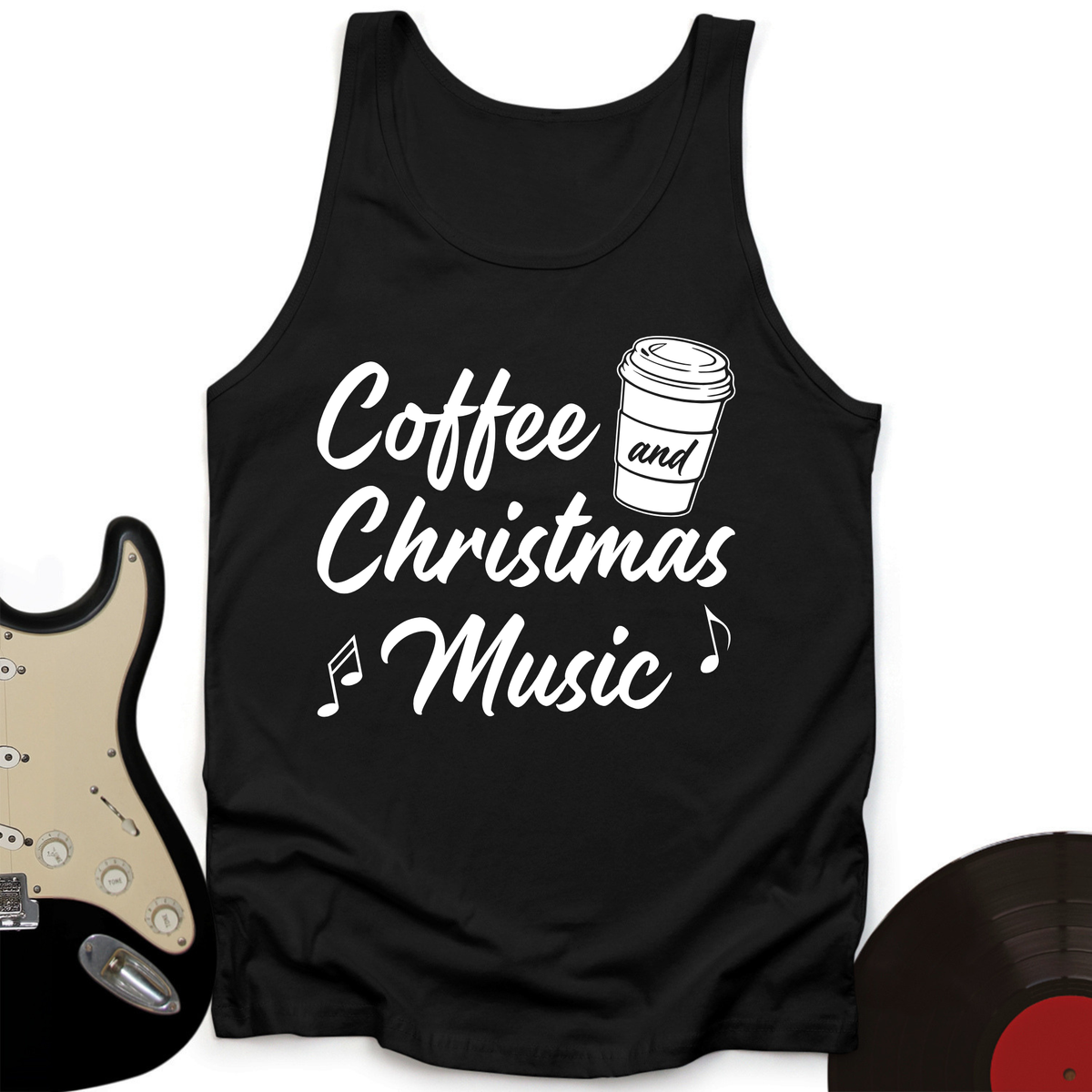 Coffee and Christmas Tank Top