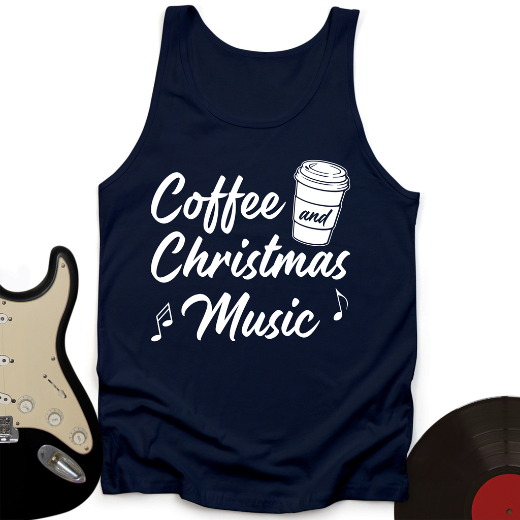 Coffee and Christmas Tank Top