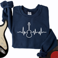 Guitar Heartbeat Crewneck product image 1