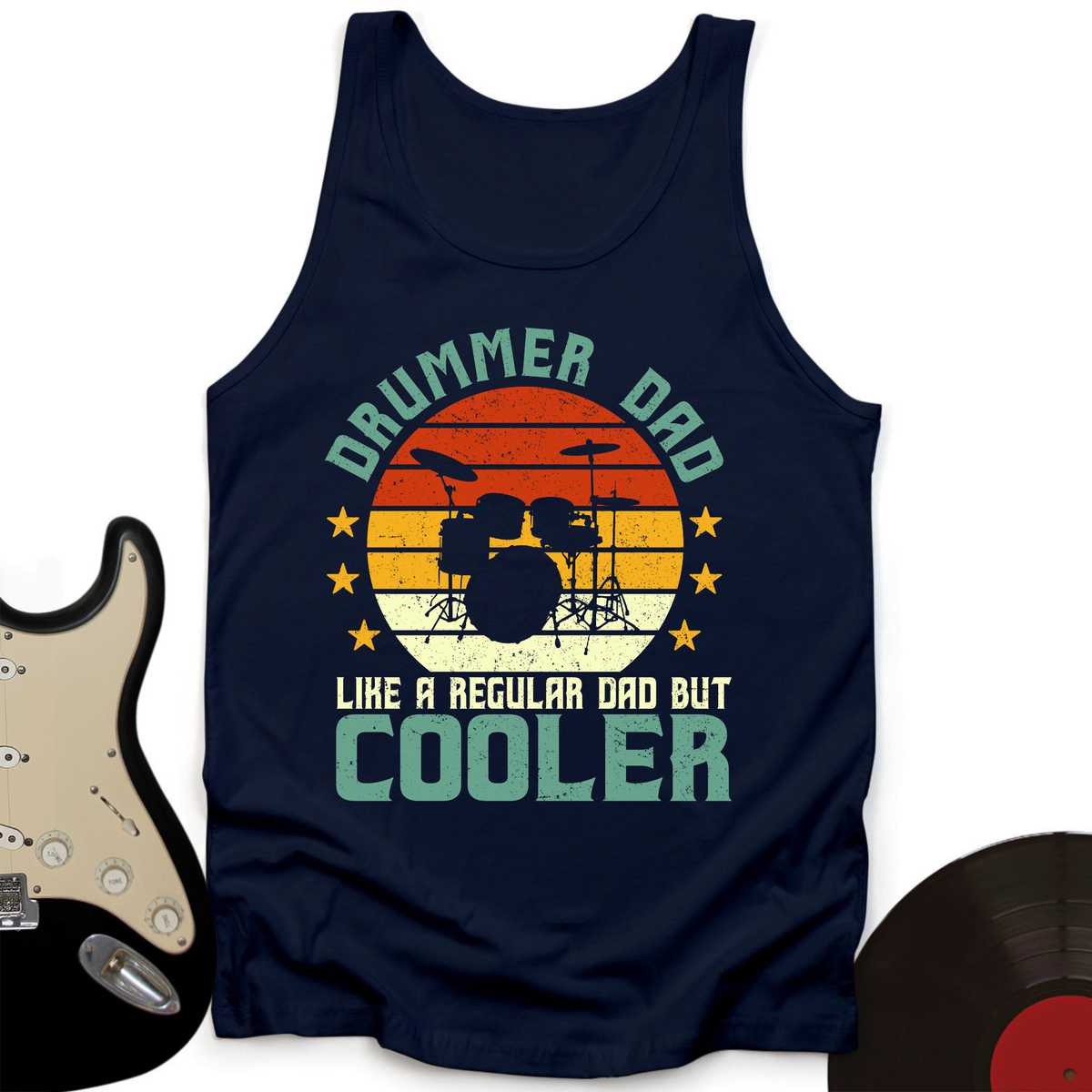Drummer Dad Tank Top