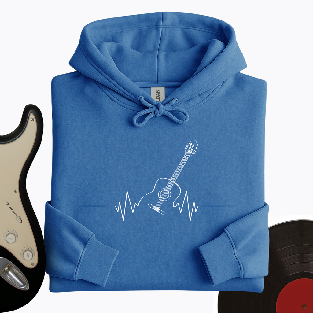 Acoustic Guitar Heart Beat Hoodie product image 7