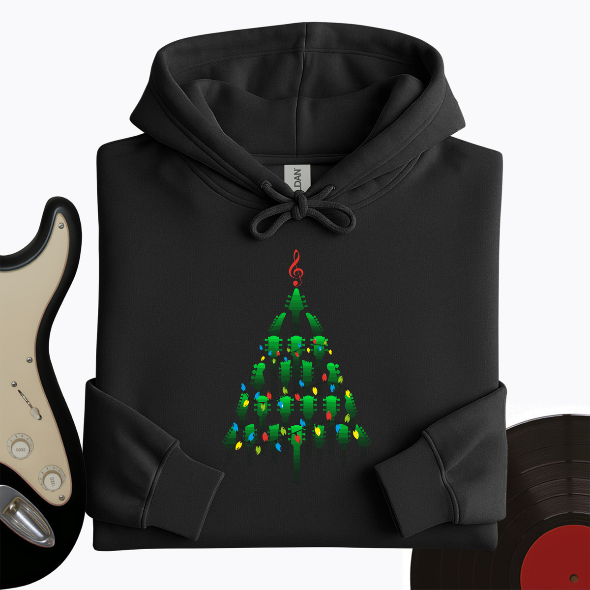 Guitar Christmas Tree Hoodie product image 6