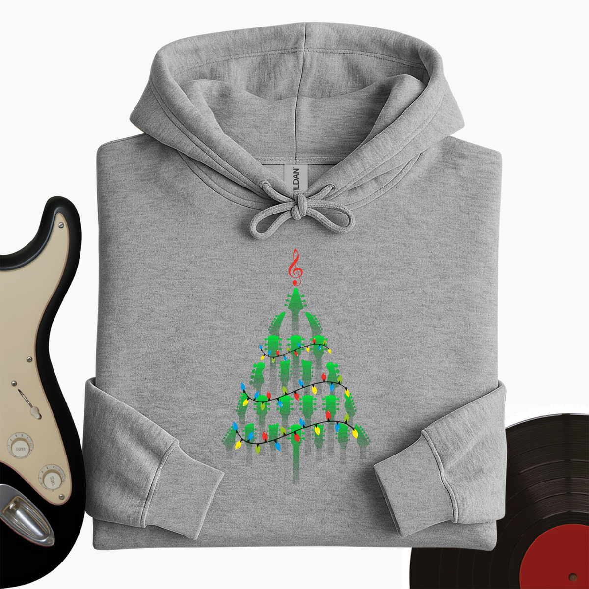 Guitar Christmas Tree Hoodie product image 4