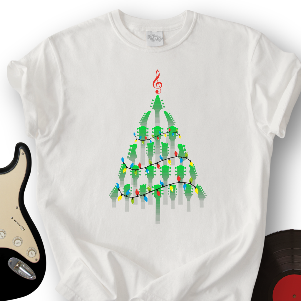 Guitar Christmas Tree T-Shirt product image 5