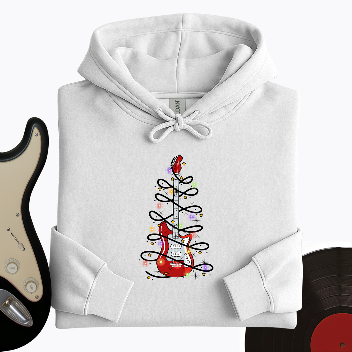 Guitar Christmas Lights Hoodie product image 4