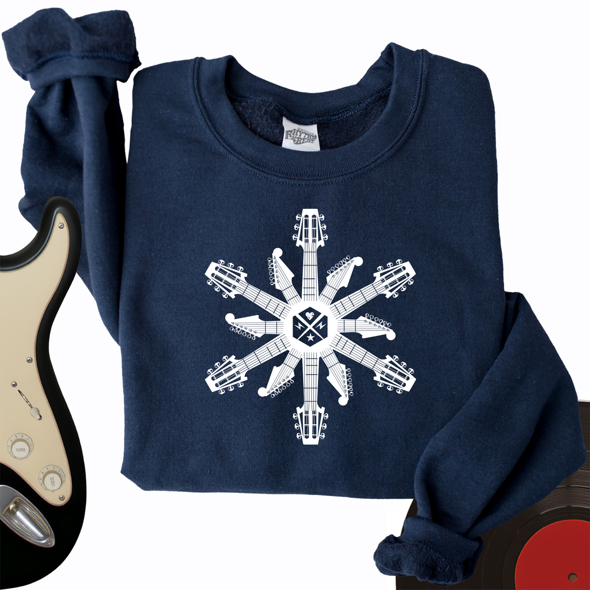 Guitar Snowflake Crewneck product image 2