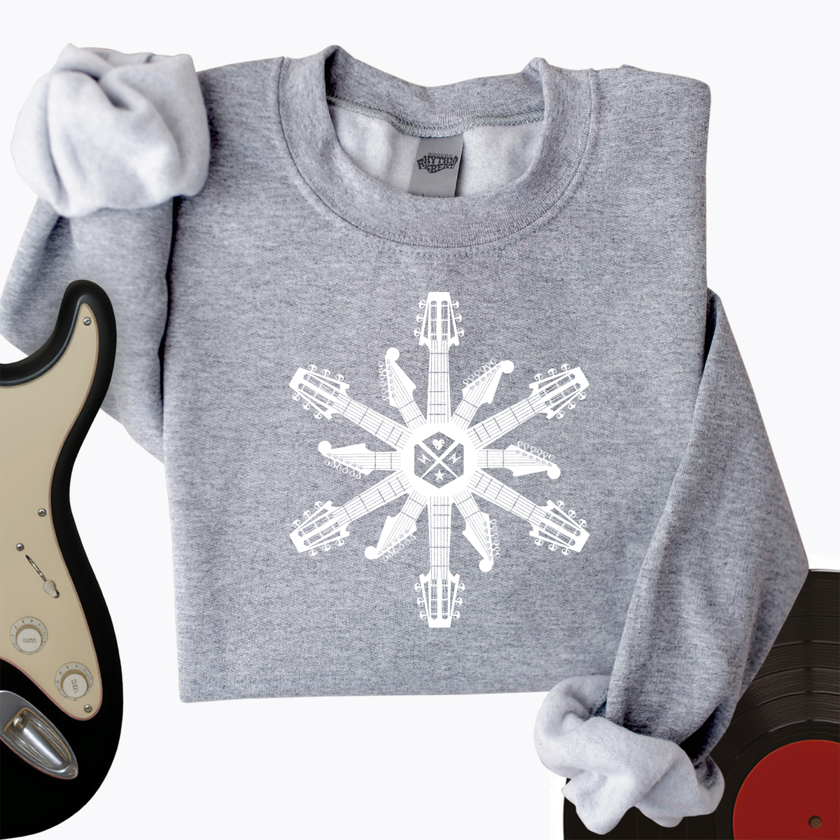 Guitar Snowflake Crewneck product image 3