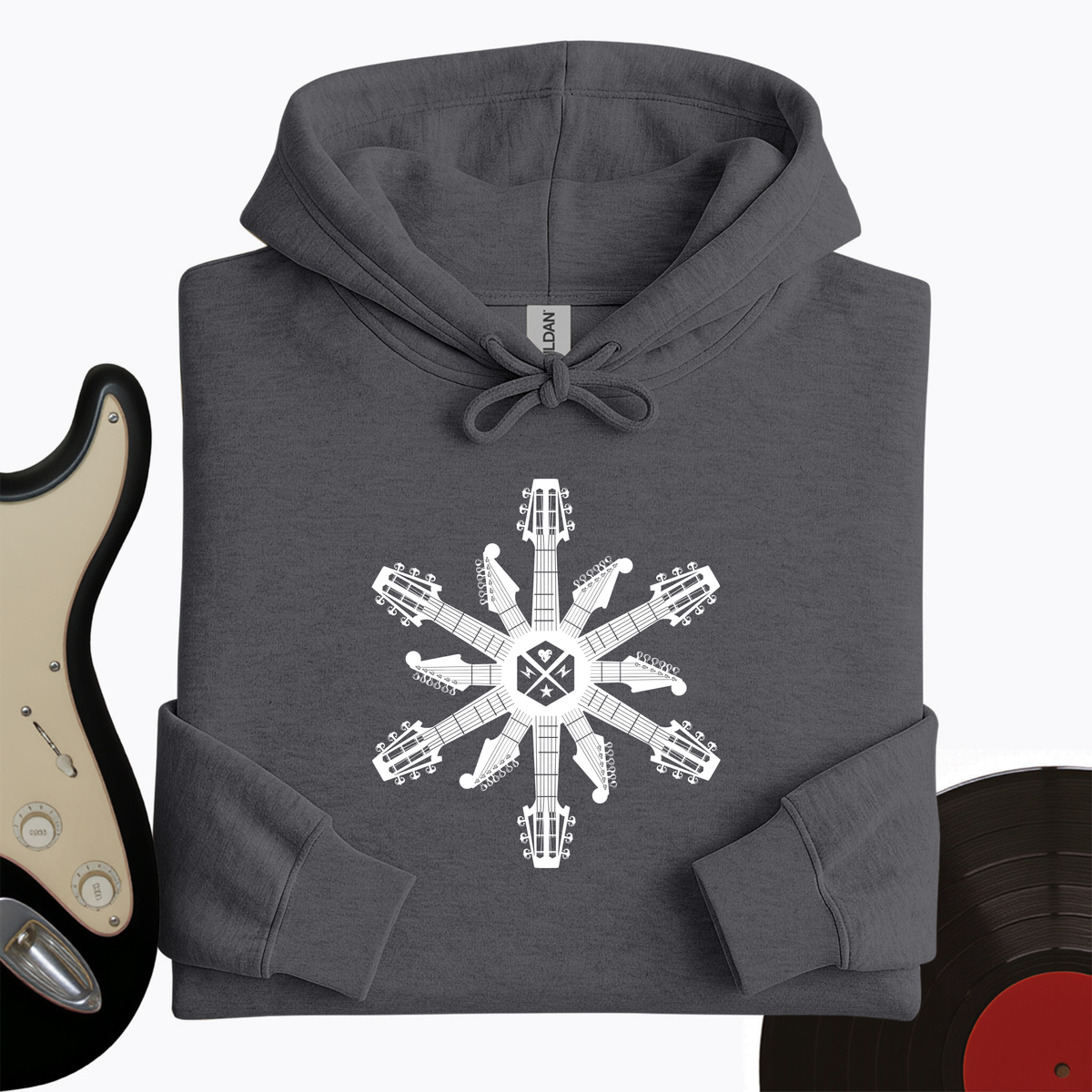 Guitar Snowflake Hoodie product image 2