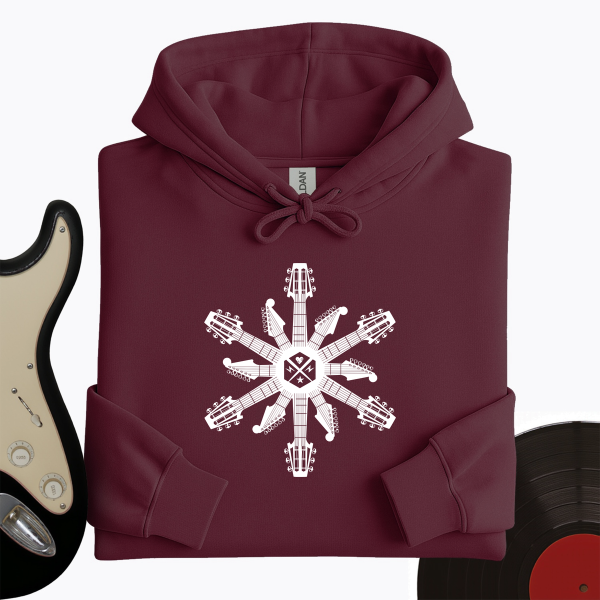 Guitar Snowflake Hoodie product image 1