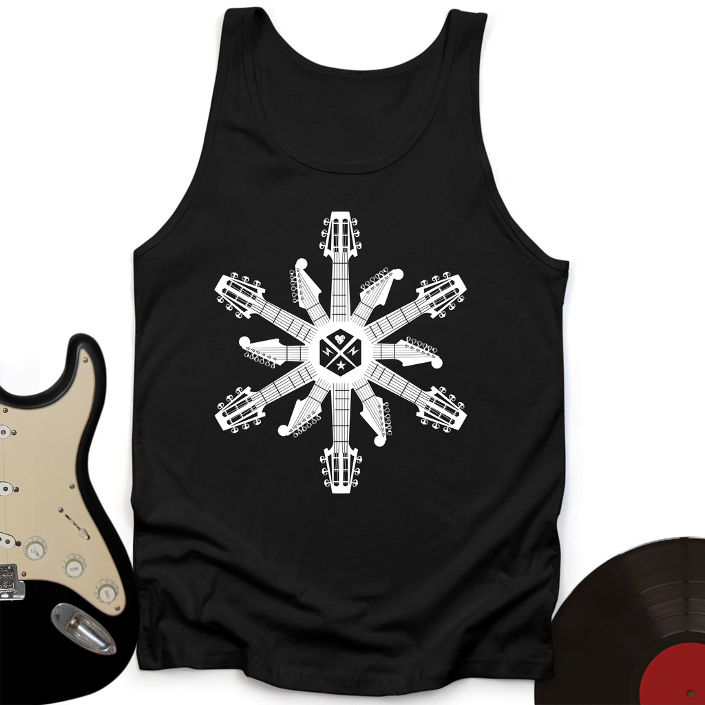 Guitar Snowflake Tank Top