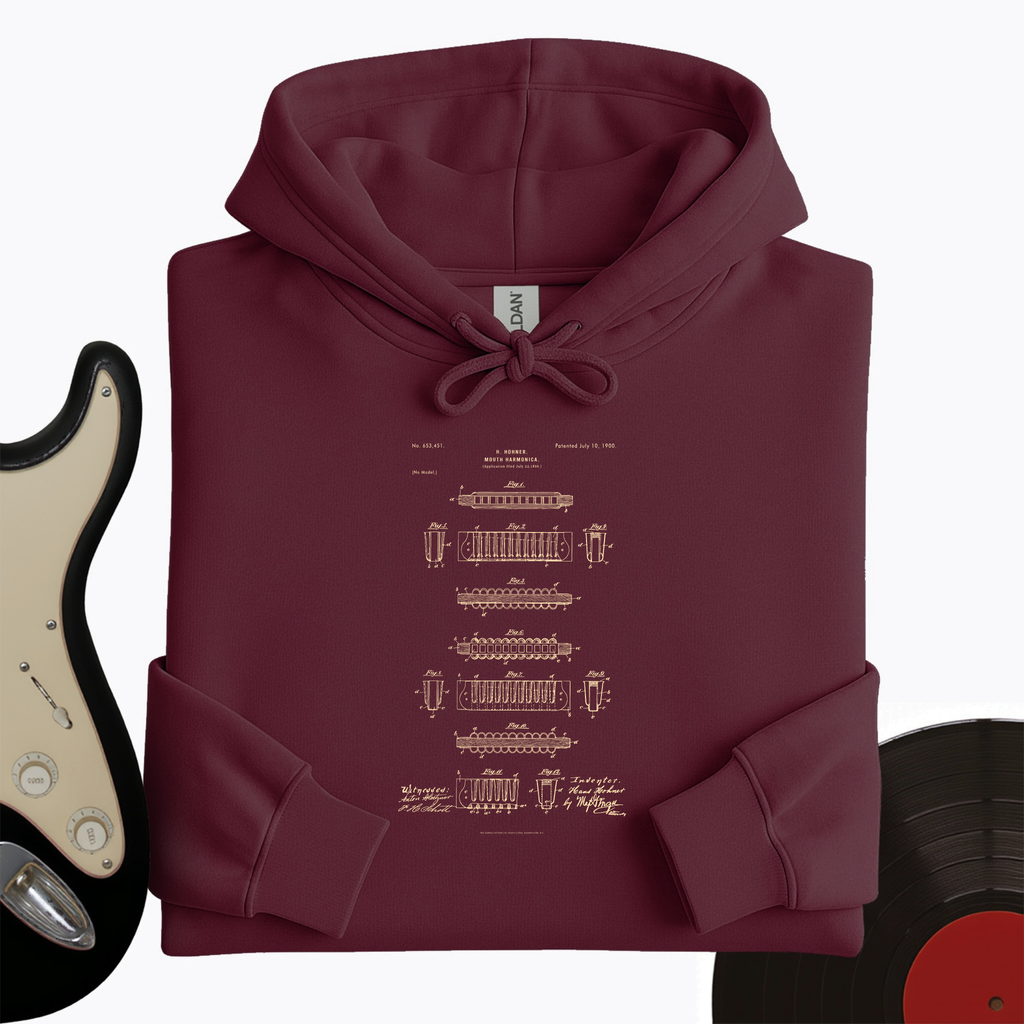 Harmonica Patent Hoodie product image 2