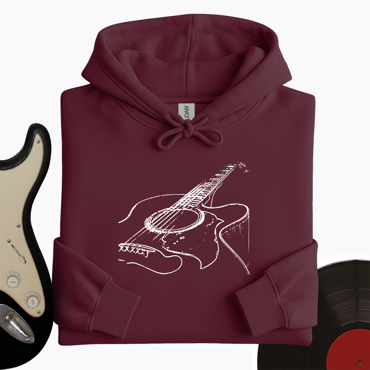 Guitar Sketch Hoodie product image 2