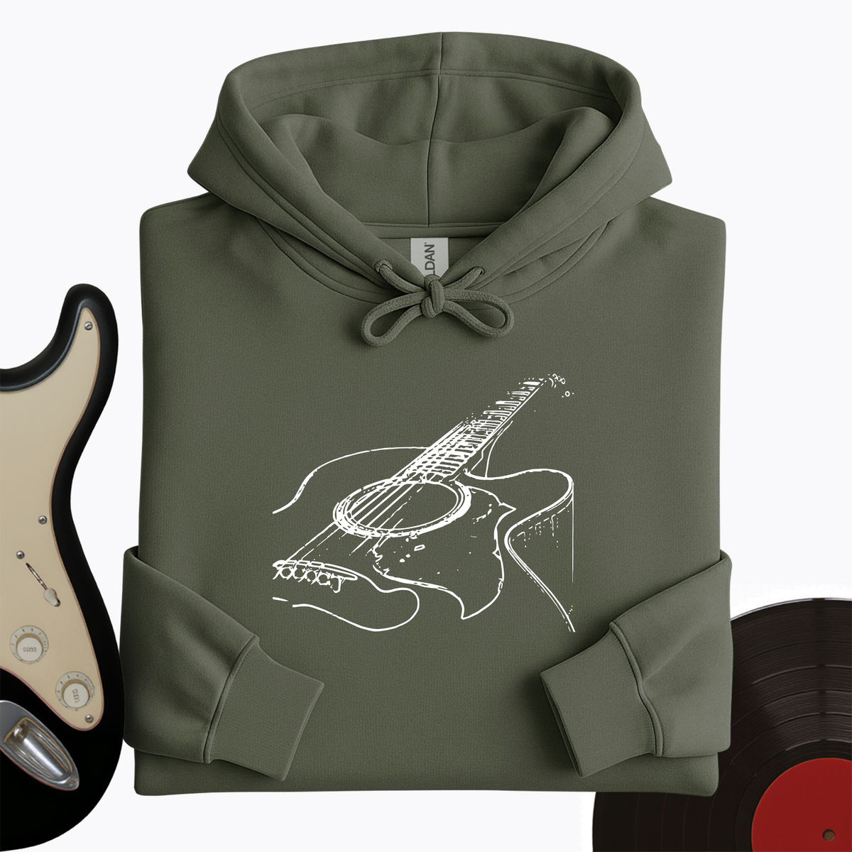 Guitar Sketch Hoodie product image 8
