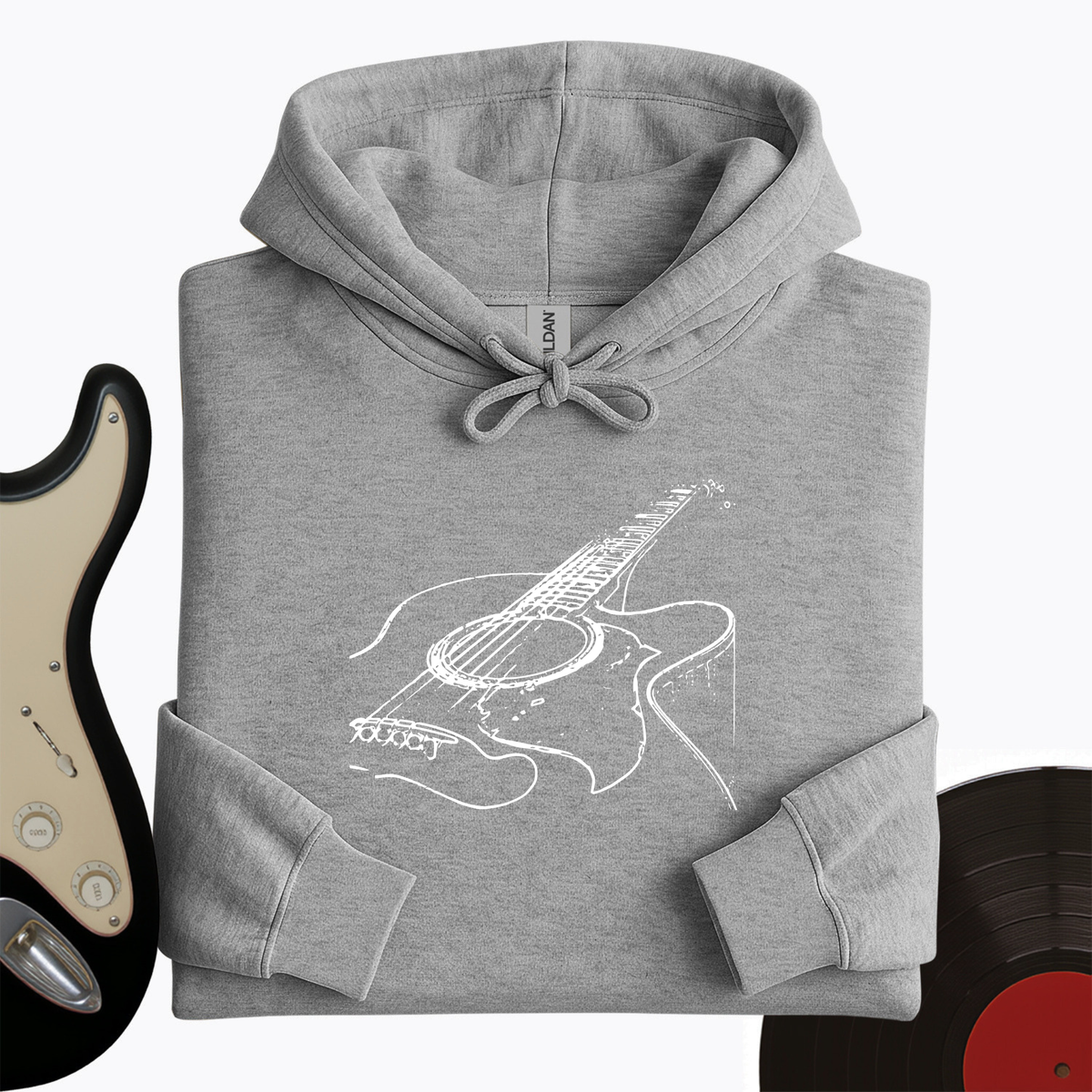 Guitar Sketch Hoodie product image 4