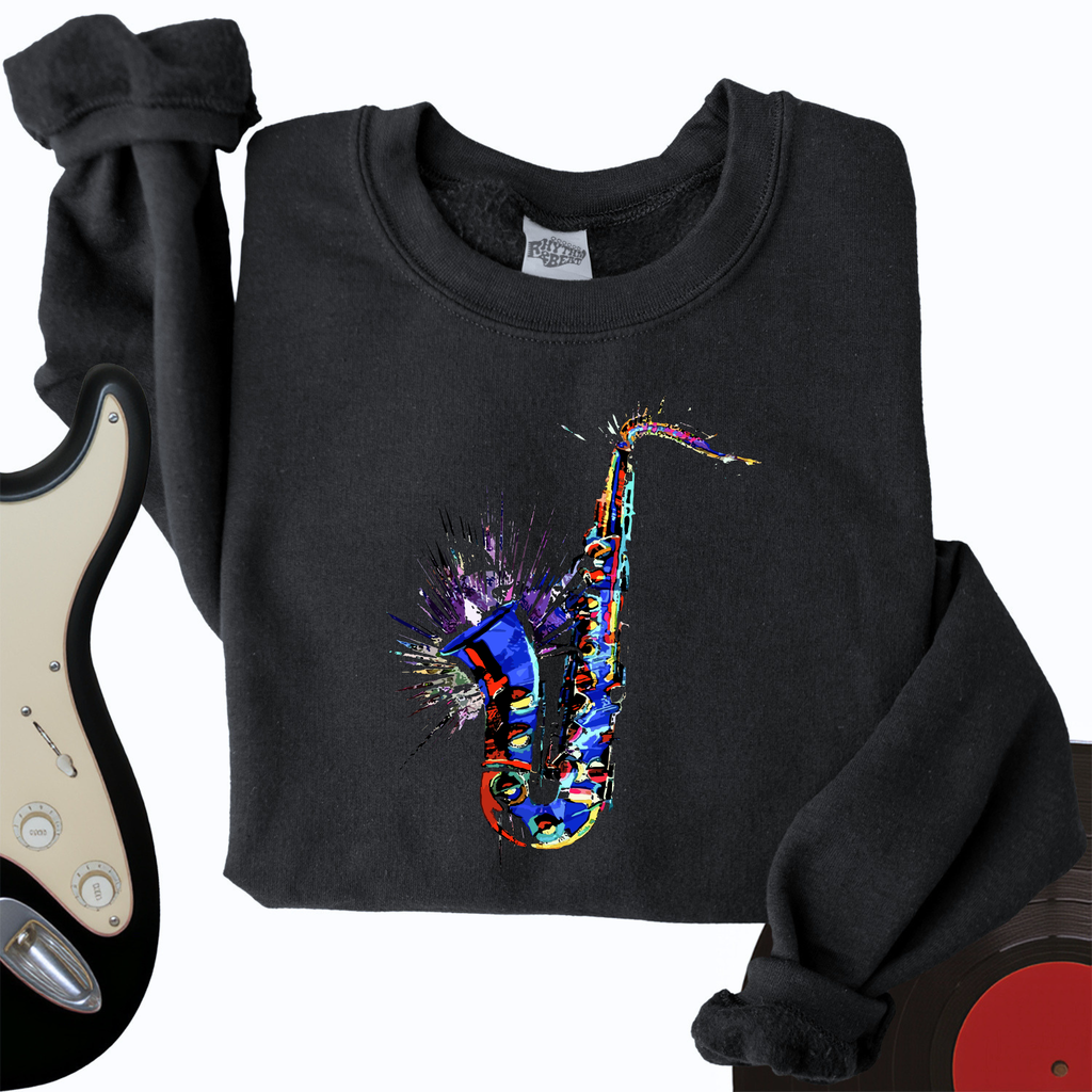 Blue Jazz Sax Crewneck product image 4