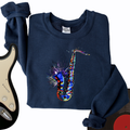 Blue Jazz Sax Crewneck product image 1