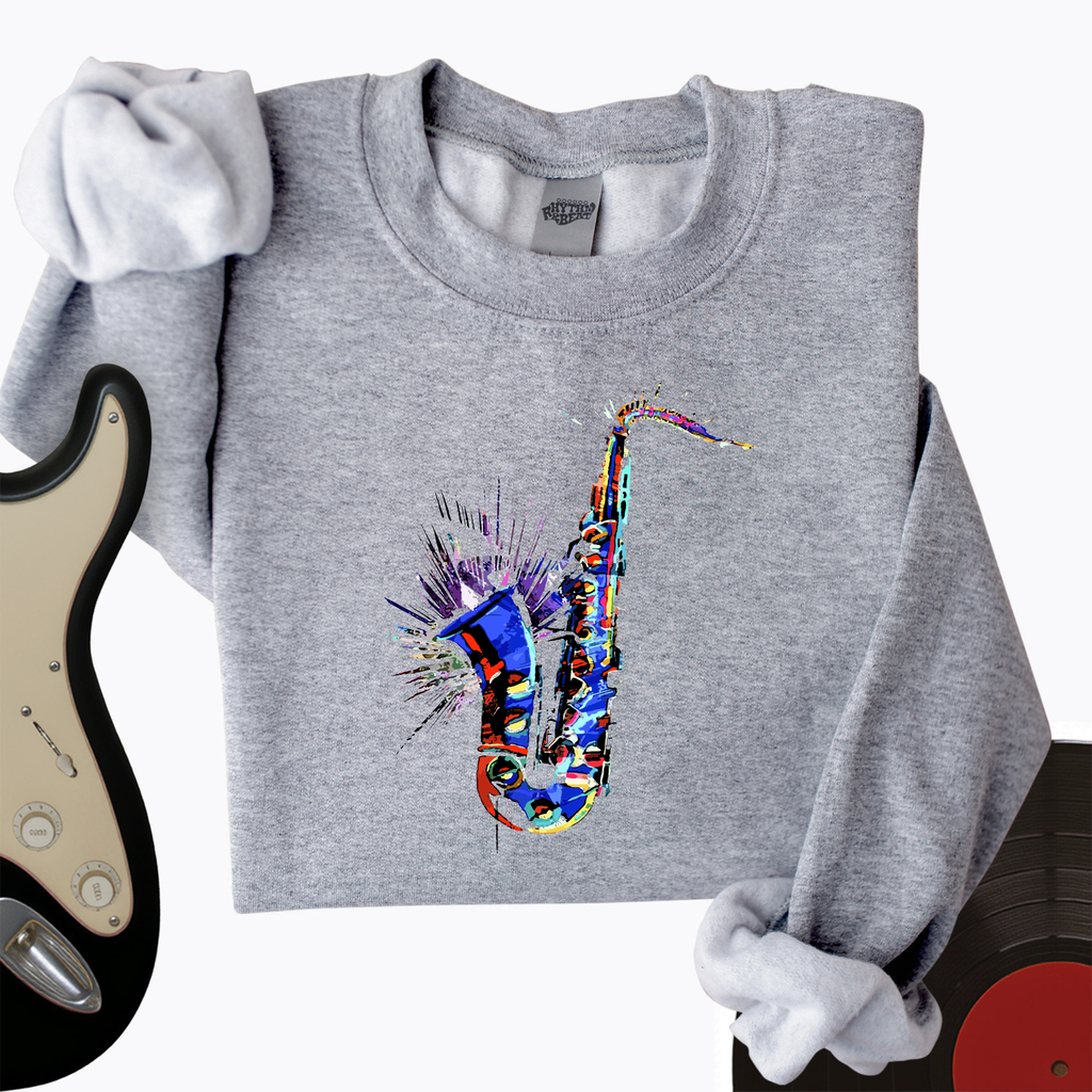 Blue Jazz Sax Crewneck product image 2