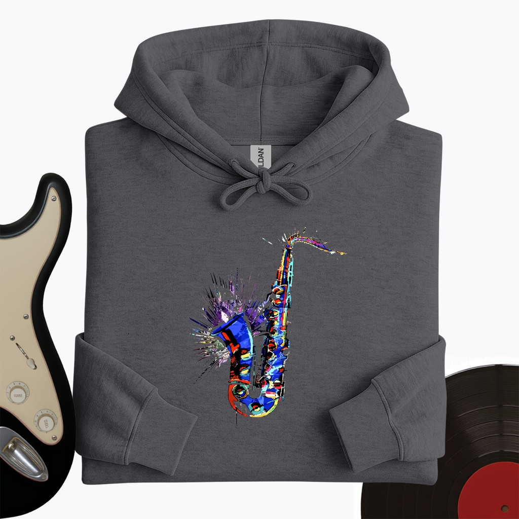 Blue Jazz Sax Hoodie product image 2