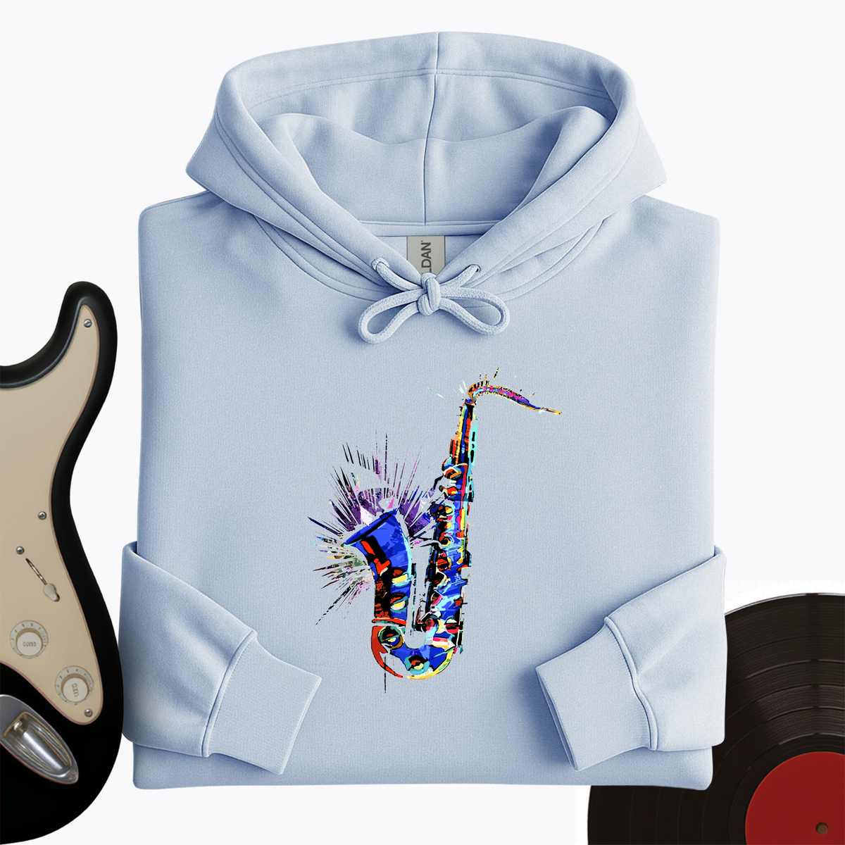 Blue Jazz Sax Hoodie product image 9