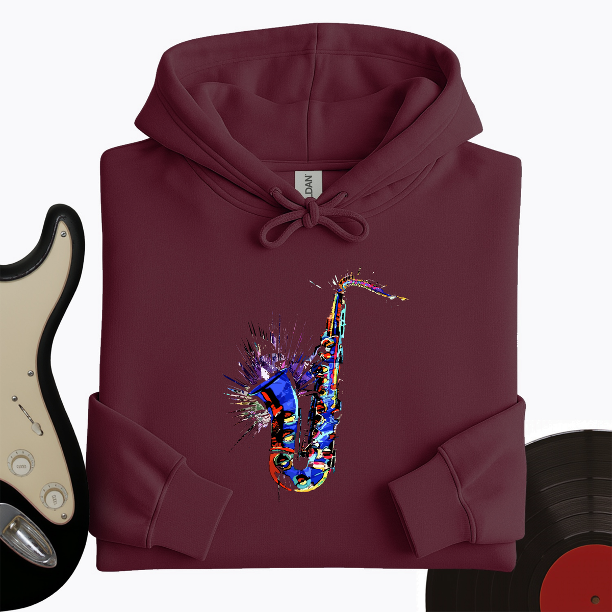Blue Jazz Sax Hoodie product image 3