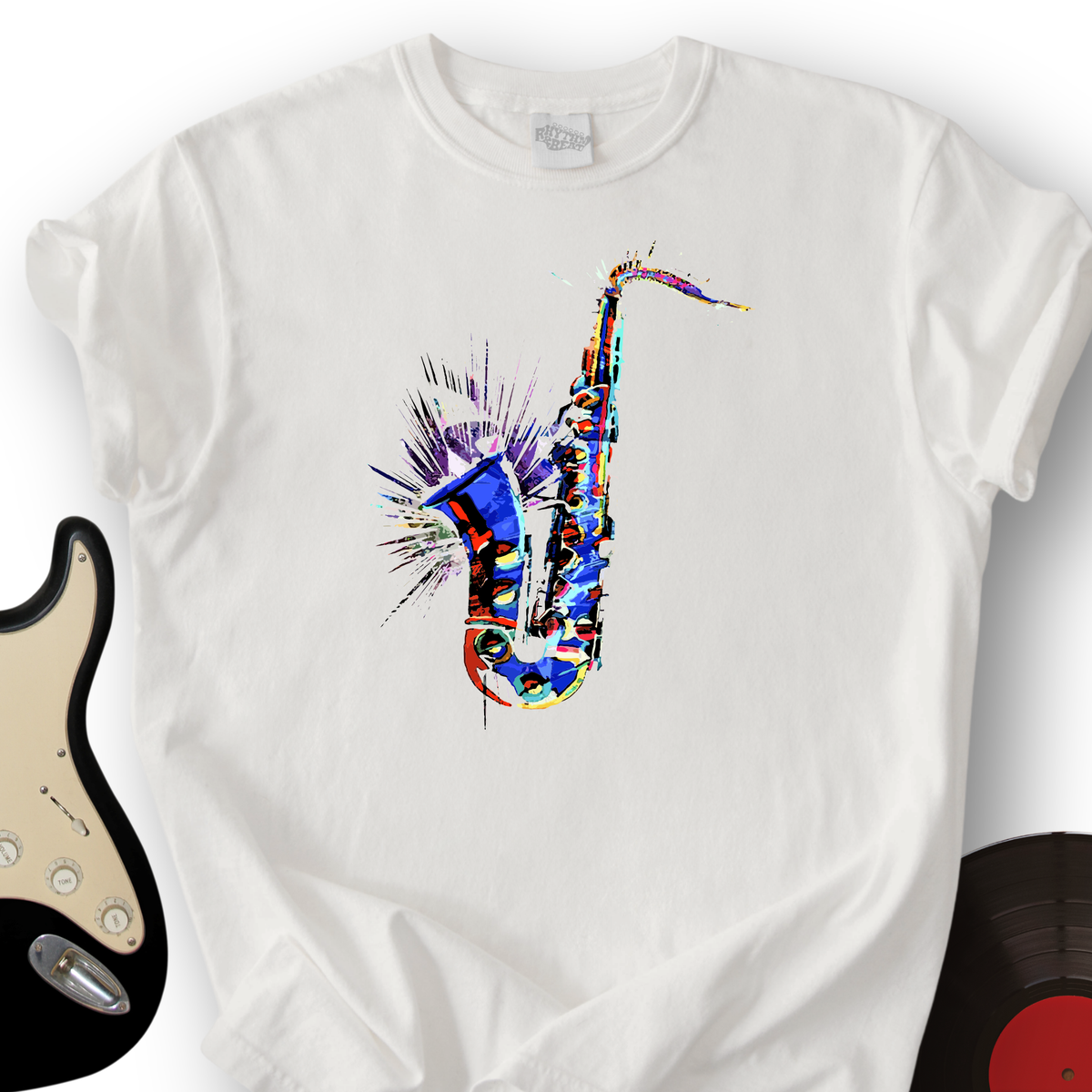 Blue Jazz Sax T-Shirt product image 4