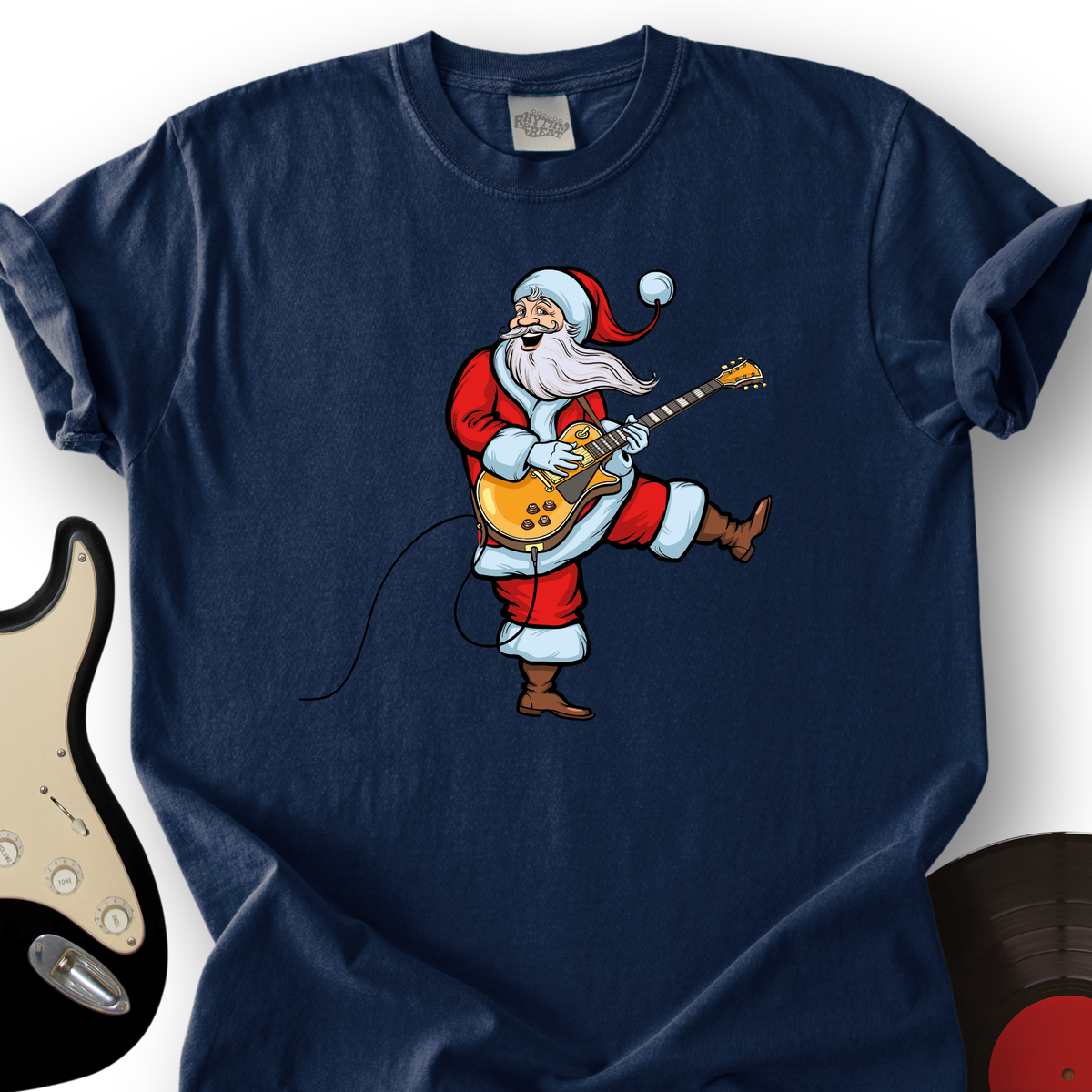 Rockstar Santa T-Shirt product image 3