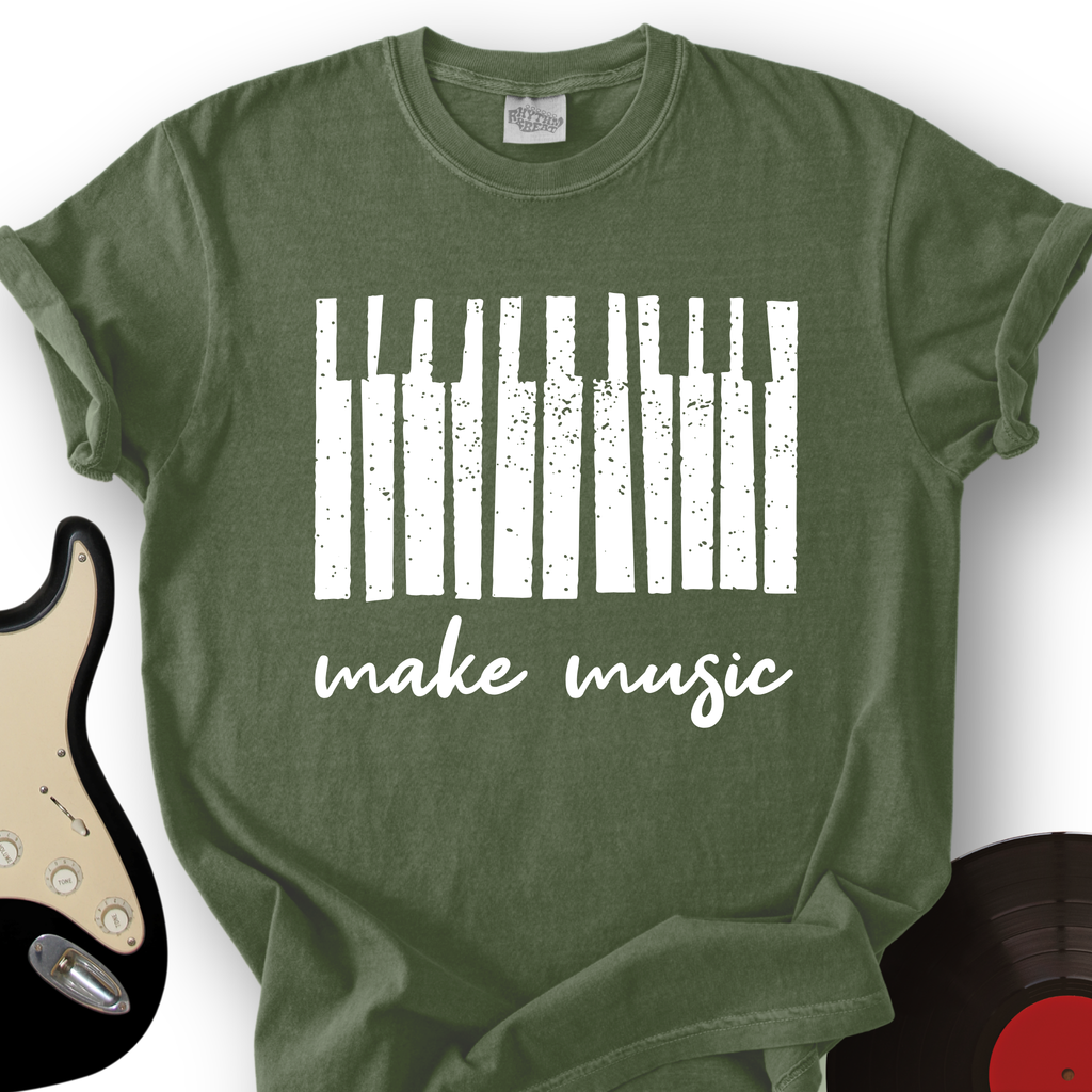 Make Music Piano T-Shirt product image 5