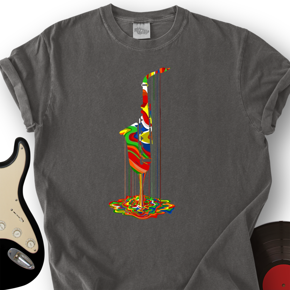 Melting Saxophone T-Shirt product image 2