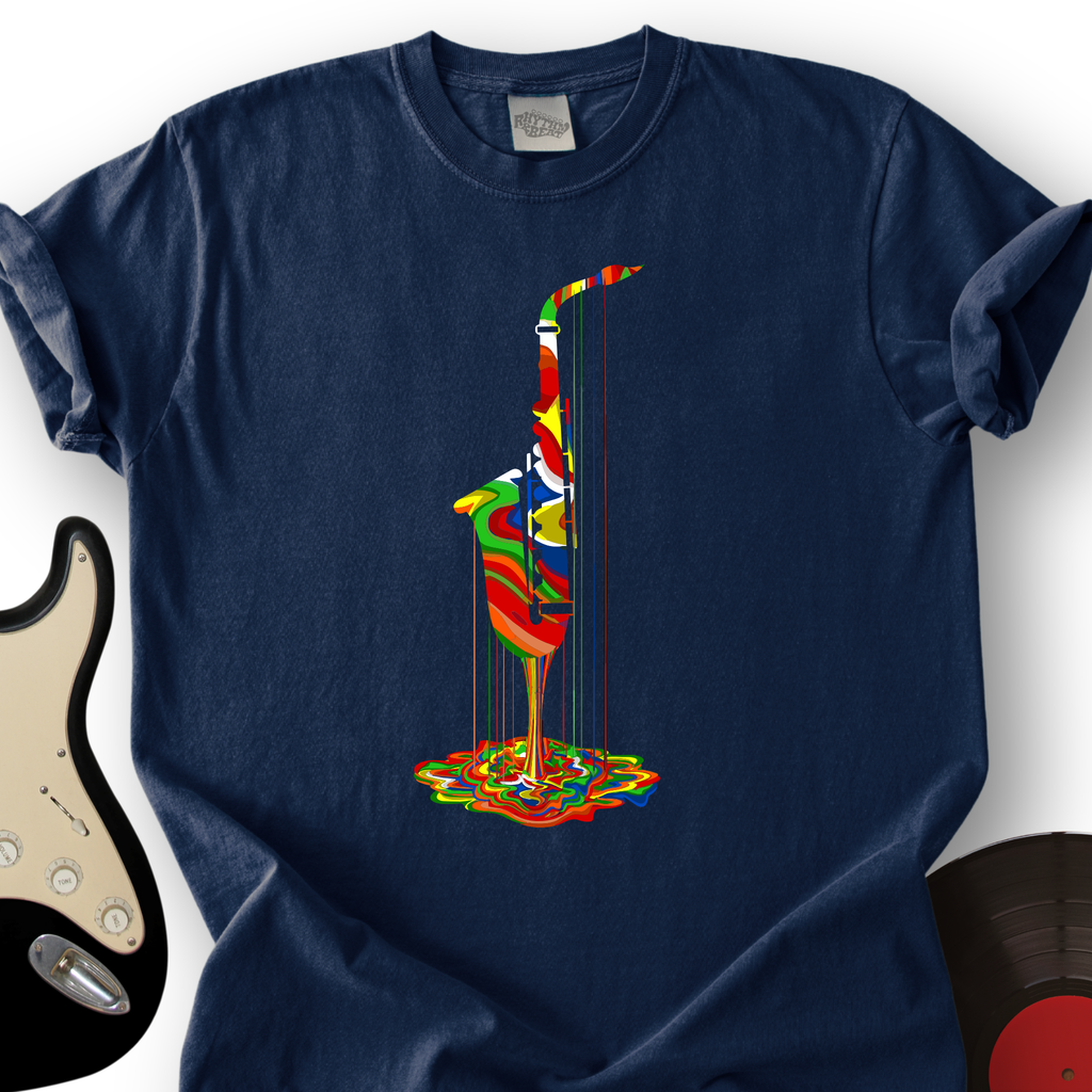 Melting Saxophone T-Shirt product image 1