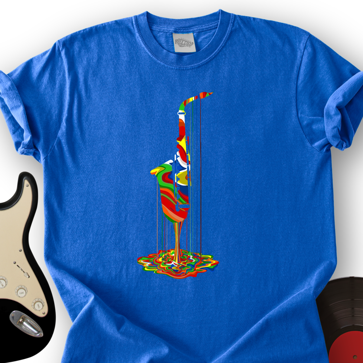 Melting Saxophone T-Shirt product image 3