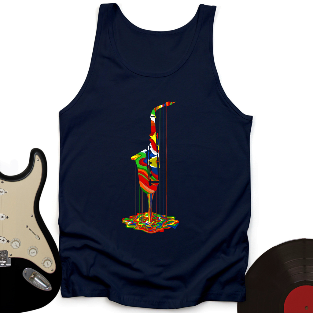 Melting Saxophone Tank Top