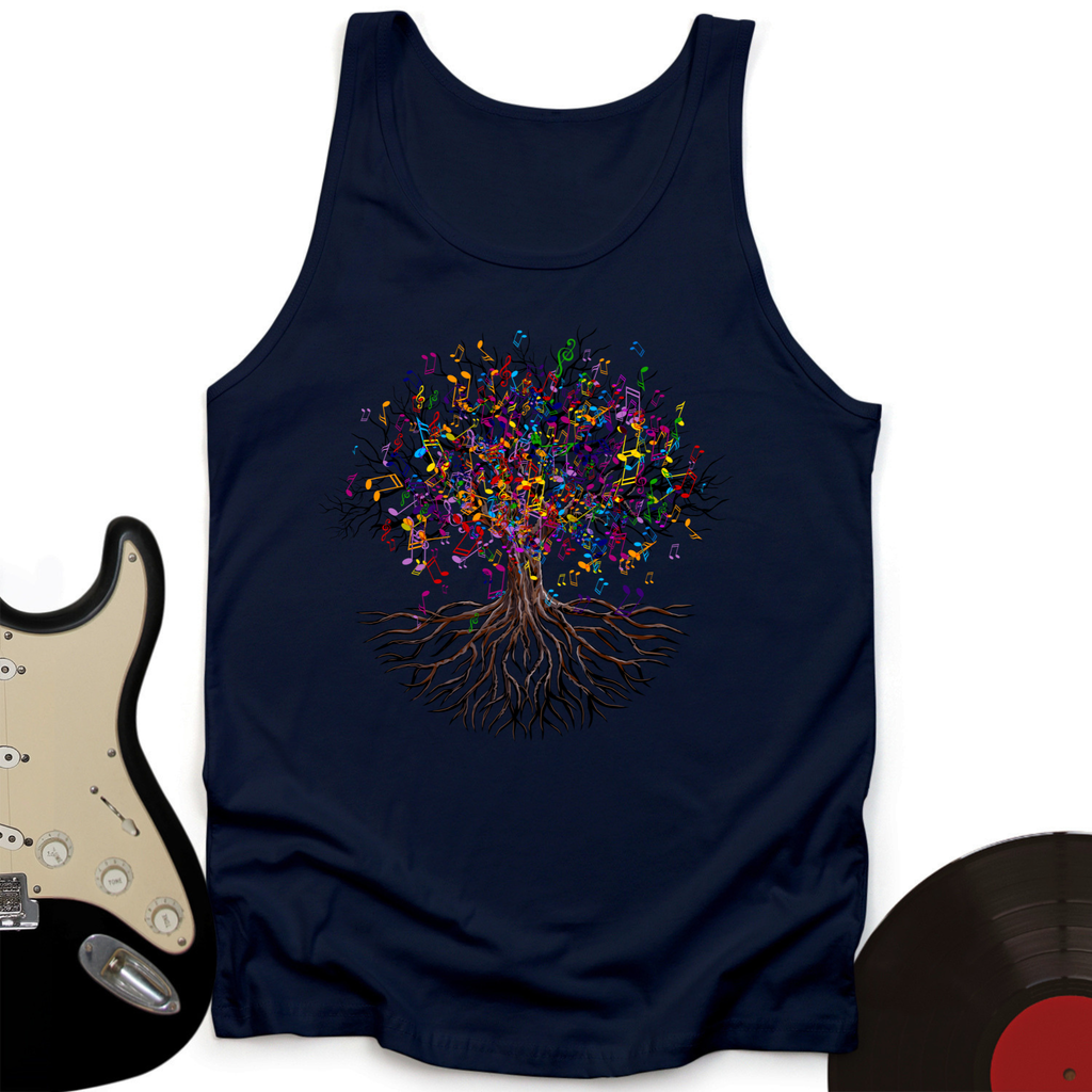 Music Note Tree Tank Top