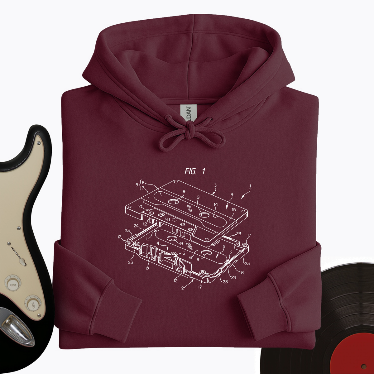 Patent for Cassette Hoodie product image 3