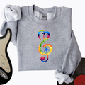 Peace Music Note Crewneck product image 1