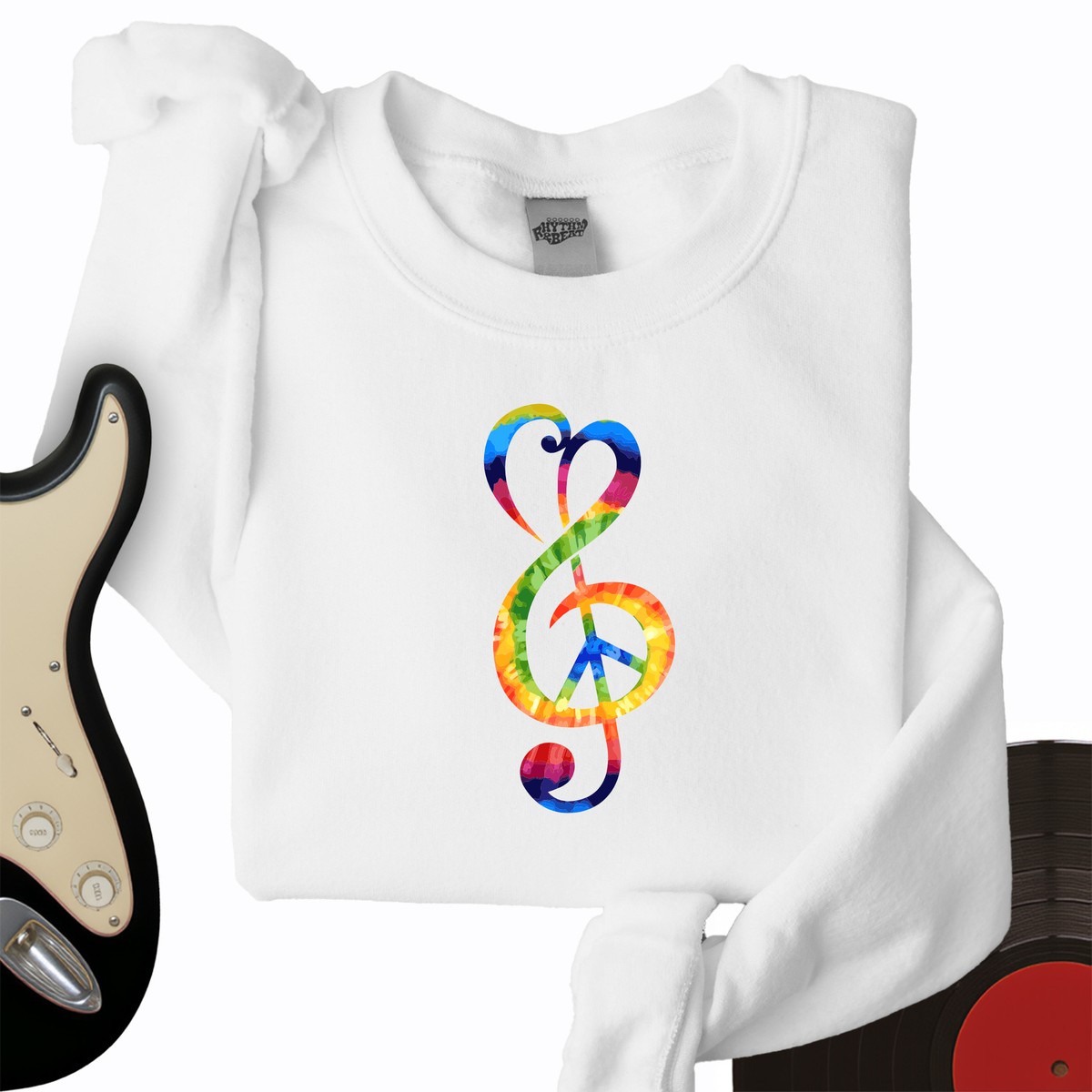Peace Music Note Crewneck product image 3