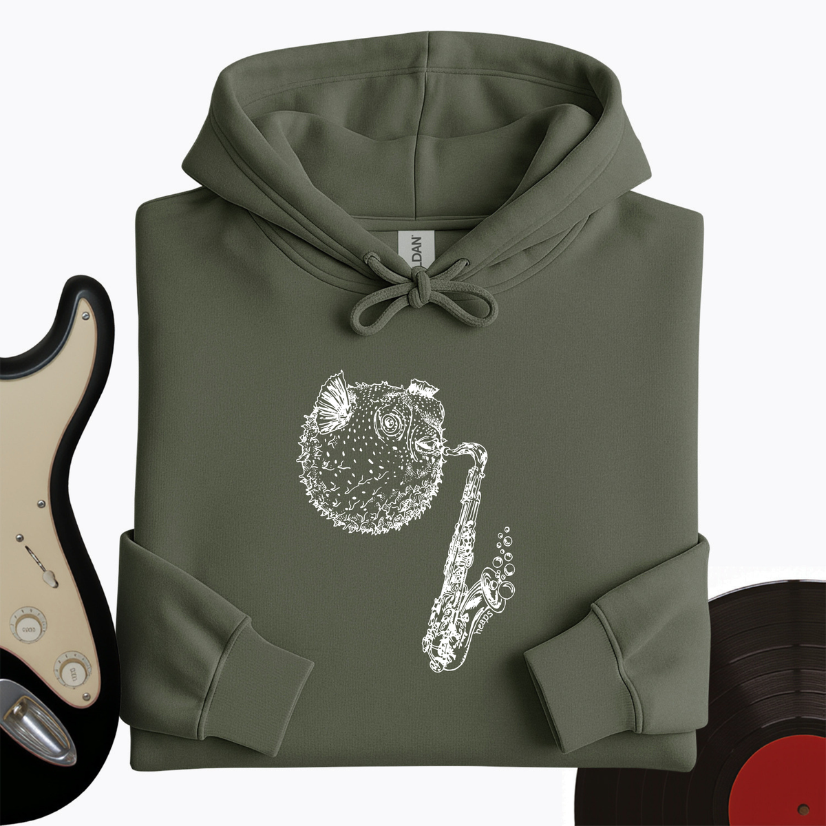 Puffer Fish Saxophone Hoodie product image 8