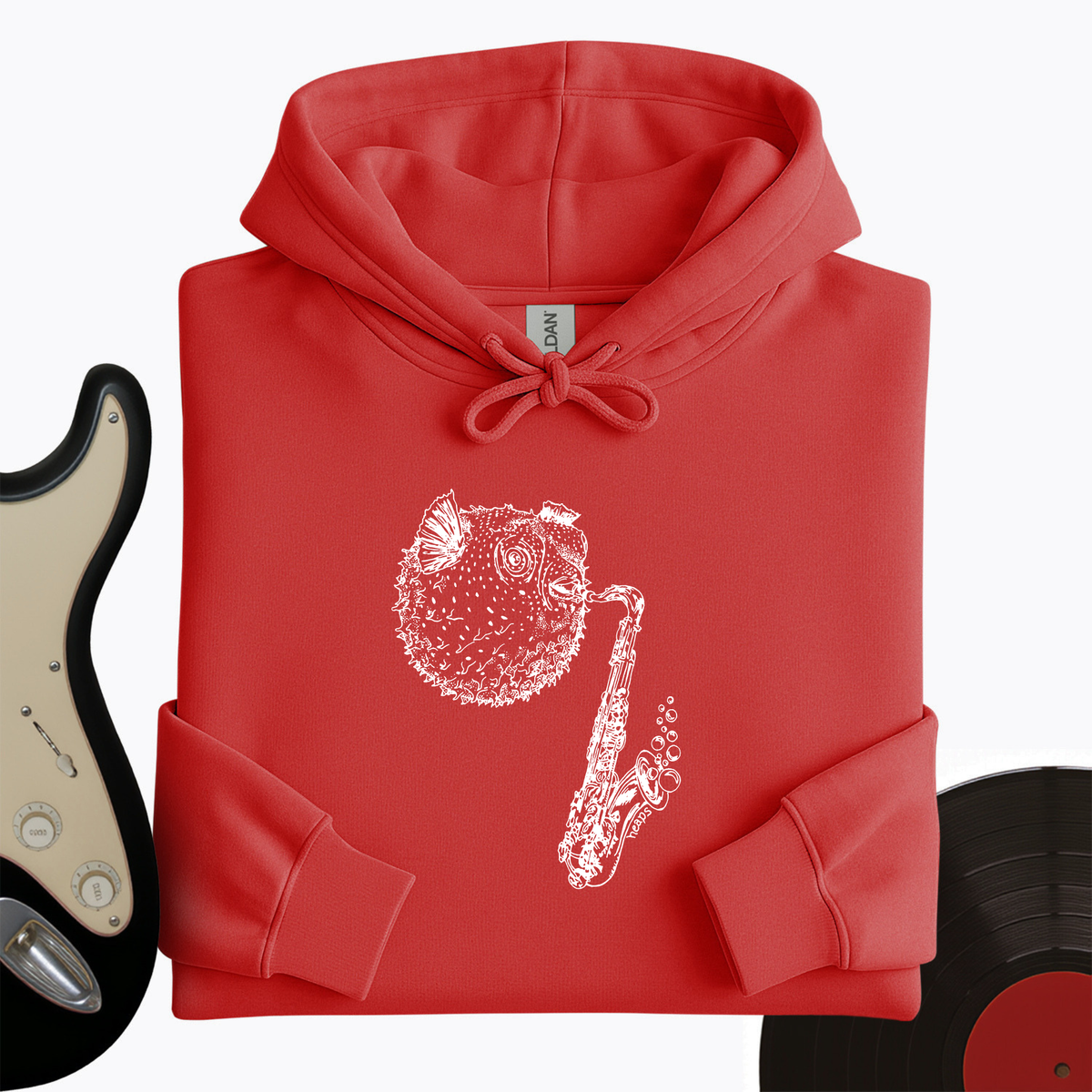 Puffer Fish Saxophone Hoodie product image 6