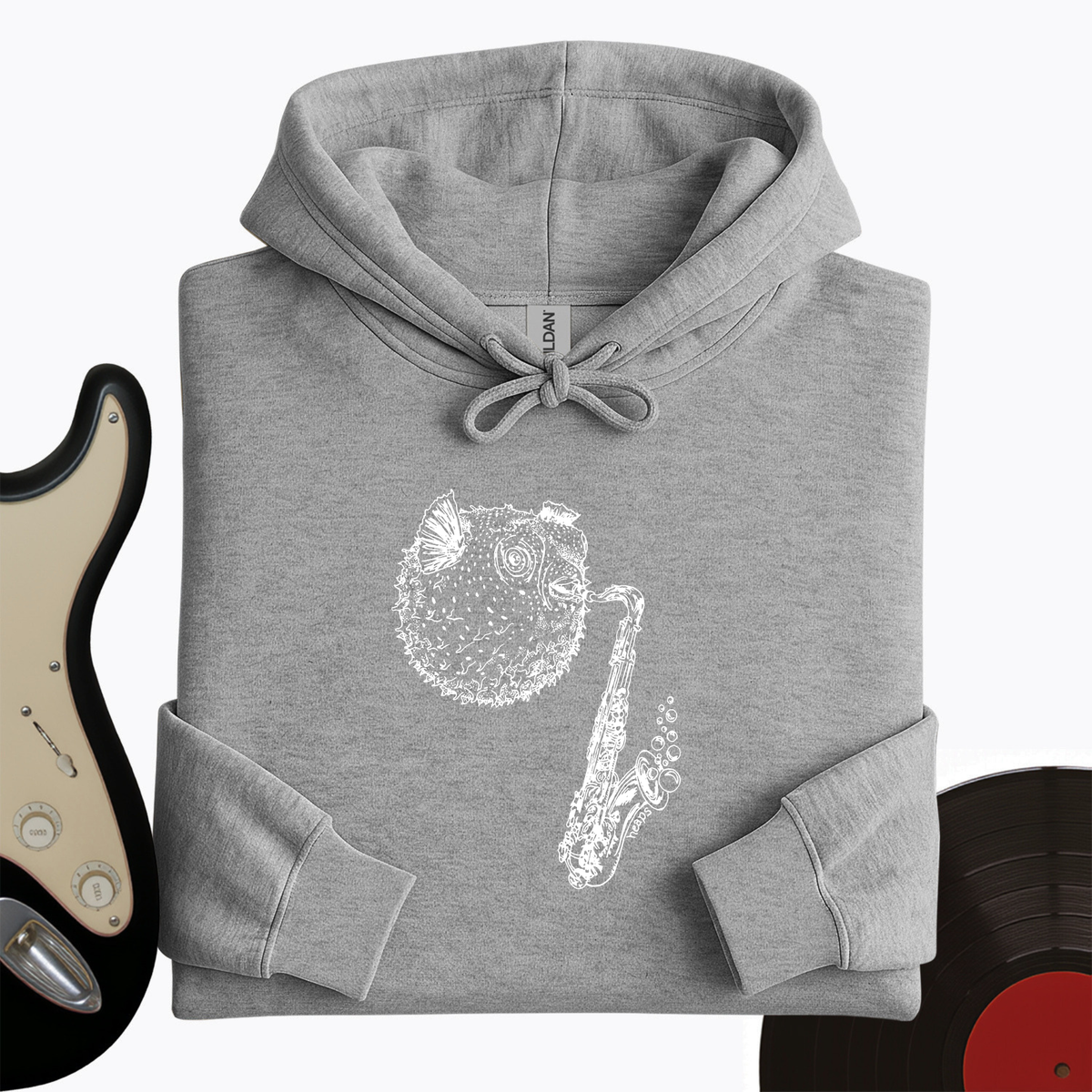 Puffer Fish Saxophone Hoodie product image 4