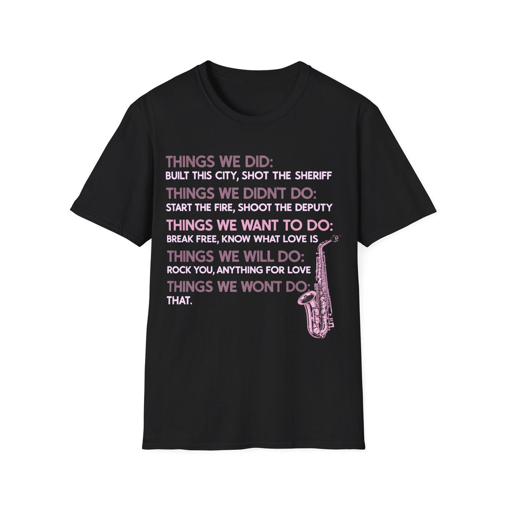 Things We Did Sax T-Shirt product image 8
