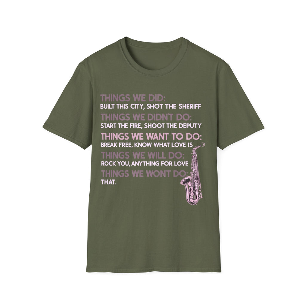 Things We Did Sax T-Shirt product image 10