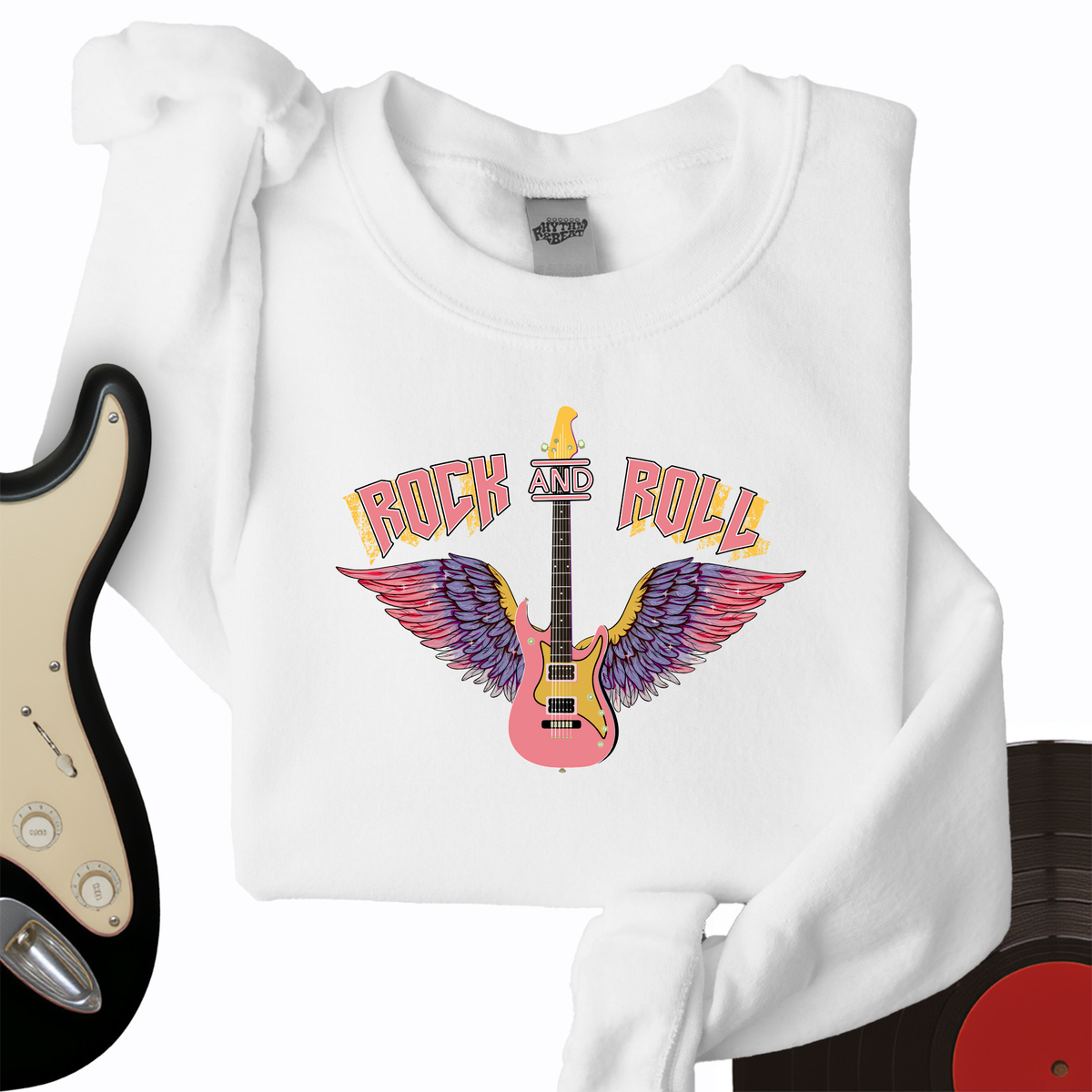 Rock and Roll is Pink Crewneck product image 3