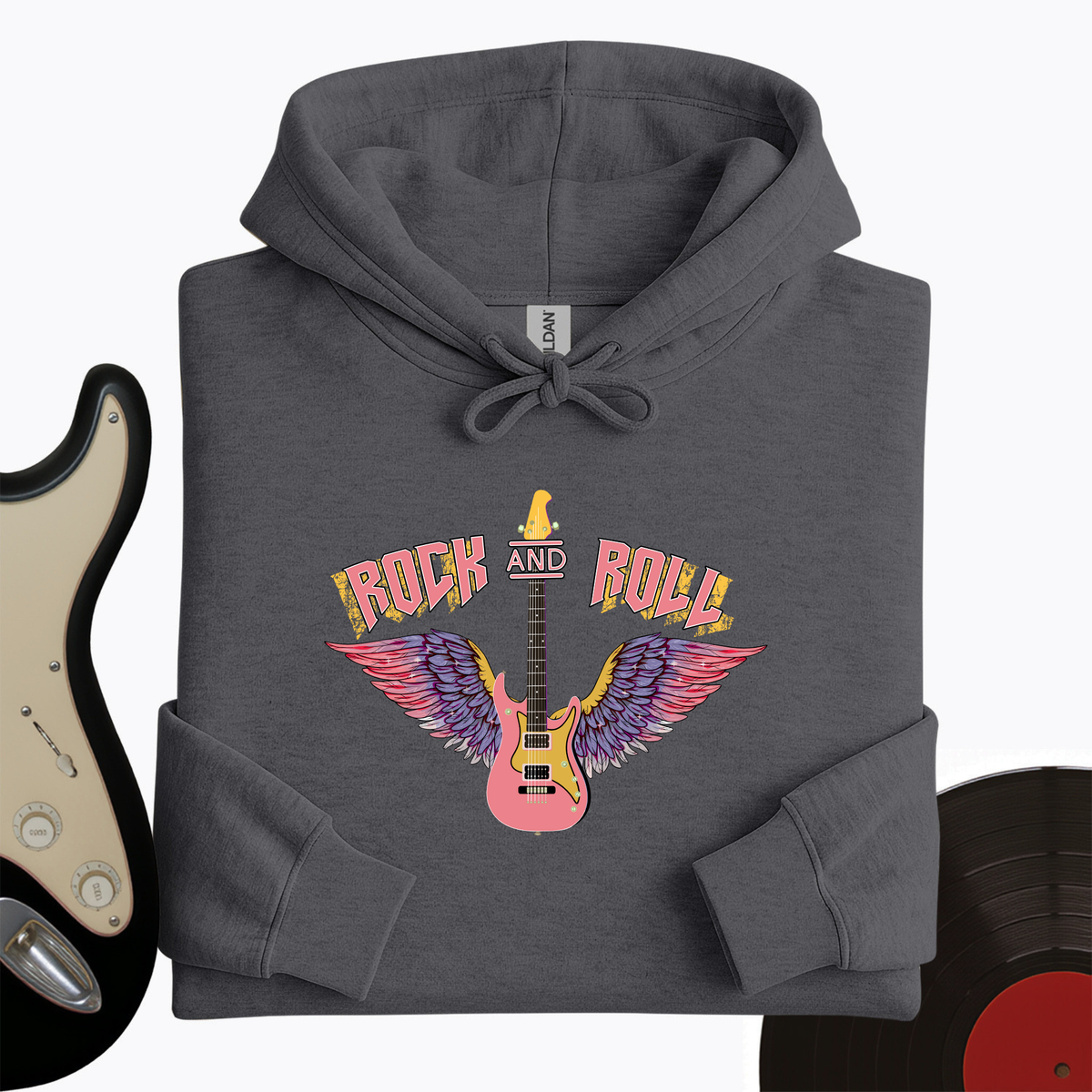 Rock and Roll is Pink Hoodie product image 2